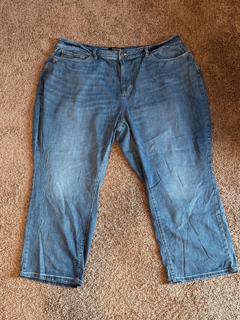 Judy Blue High Waist Straight Leg Jeans Plus Size 22W JB8602 MD Medium Wash